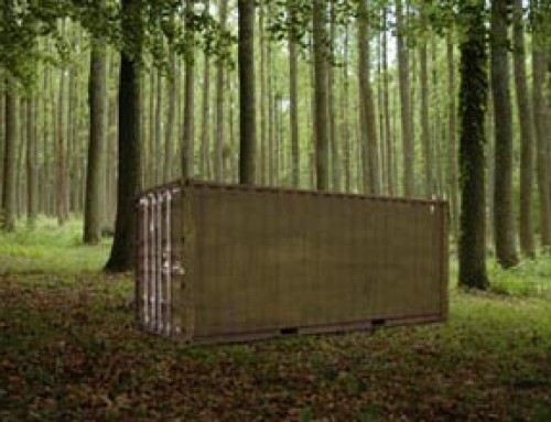 Shipping Container Used as Hunting Camp Storage