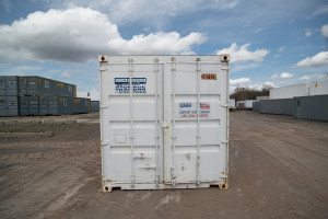 white storage container
