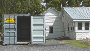 Image of storage containers for residents