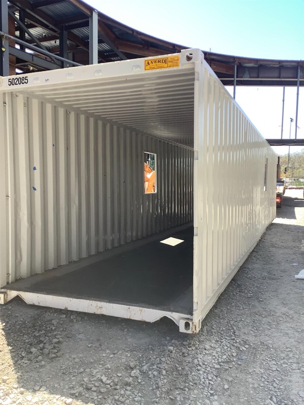 Image of a storage container with an open door