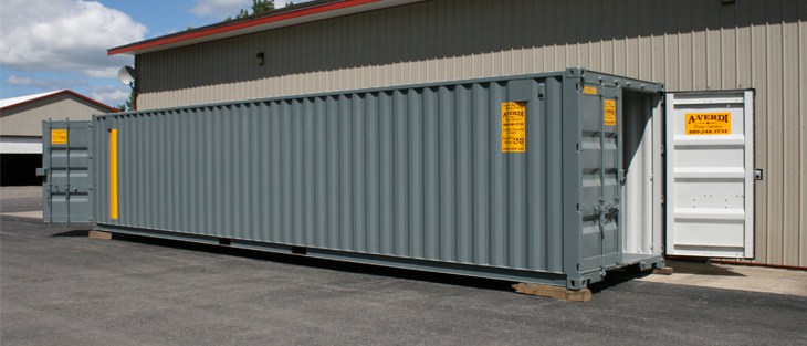 40' Quad Door Shipping Container