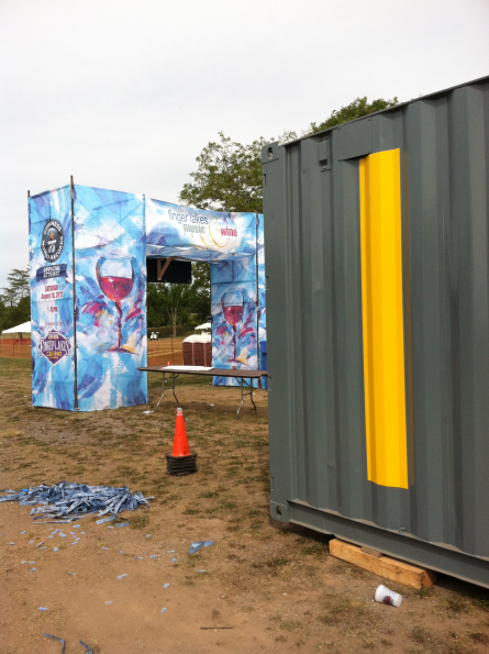 20' Office Containers at the Finger Lakes Music and Wine Festival