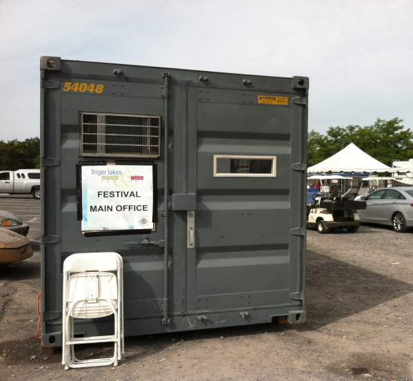 Ground Level Office Container as Main Event Office